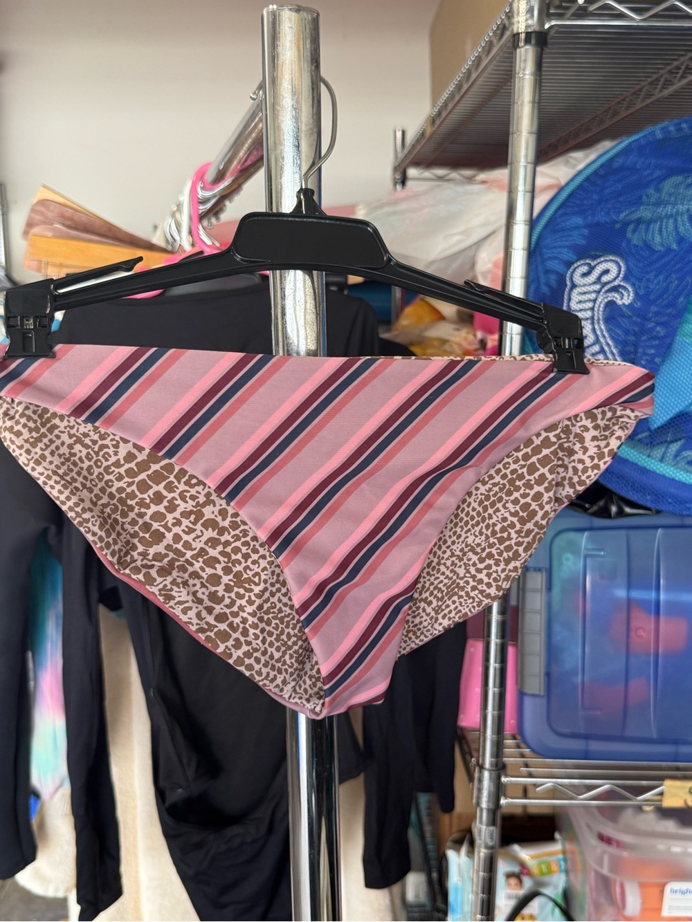 acacia swimwear Pink Striped Bikini Bottom
